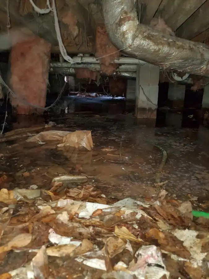 Crawl space flood assessment for Commercial Water Damage Restoration in Agoura Hills