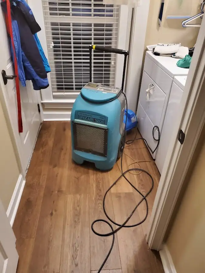 Commercial dehumidifier deployed for Flood Damage Cleanup in Agoura Hills